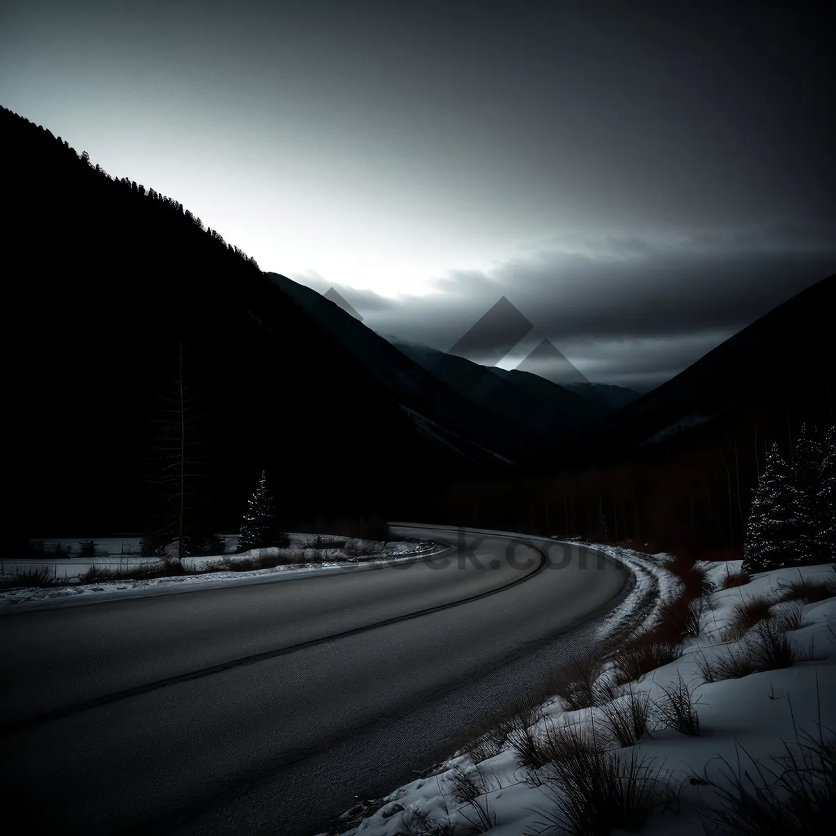 Picture of Scenic Highway Skyline at Sunset