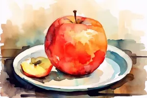 Fresh and Delicious Red Apple Snack