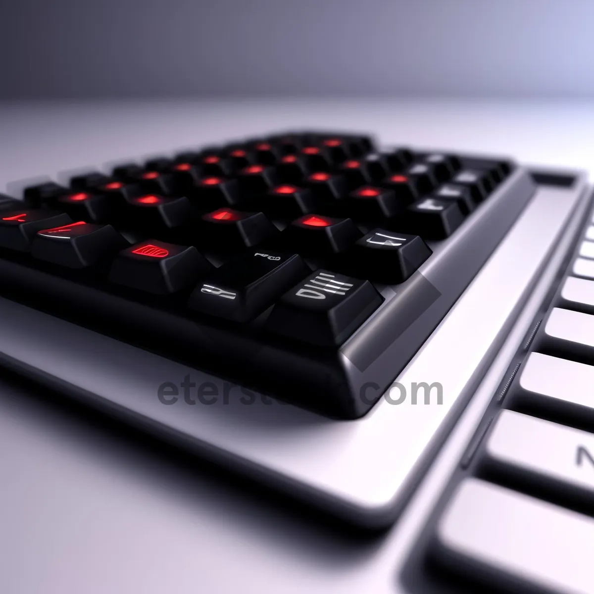 Picture of Modern laptop keyboard for efficient data input