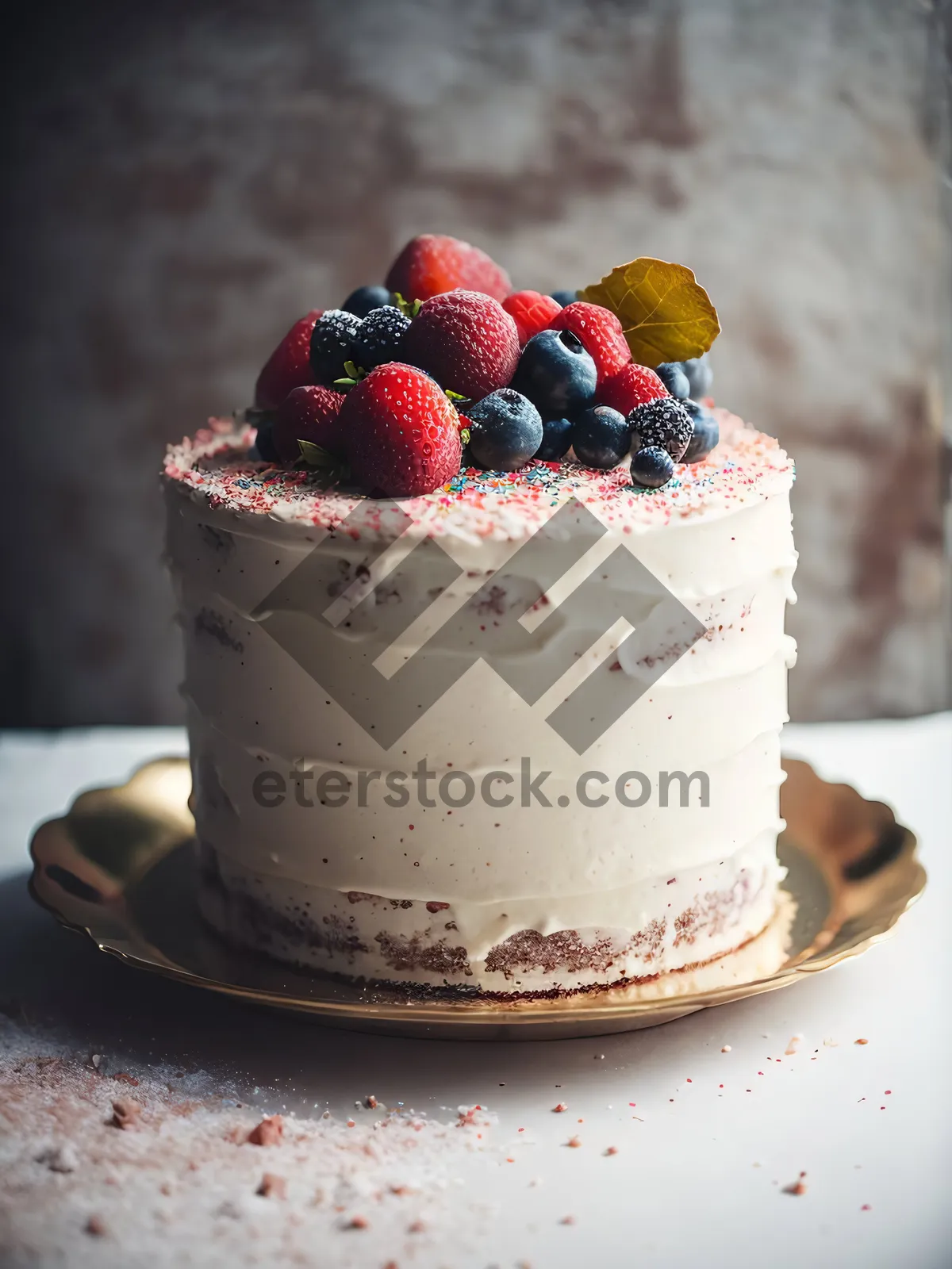 Picture of Delicious Berry Trifle with Yogurt and Mint