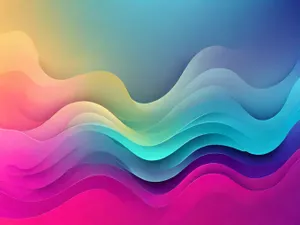 Modern digital fractal texture in vibrant colors