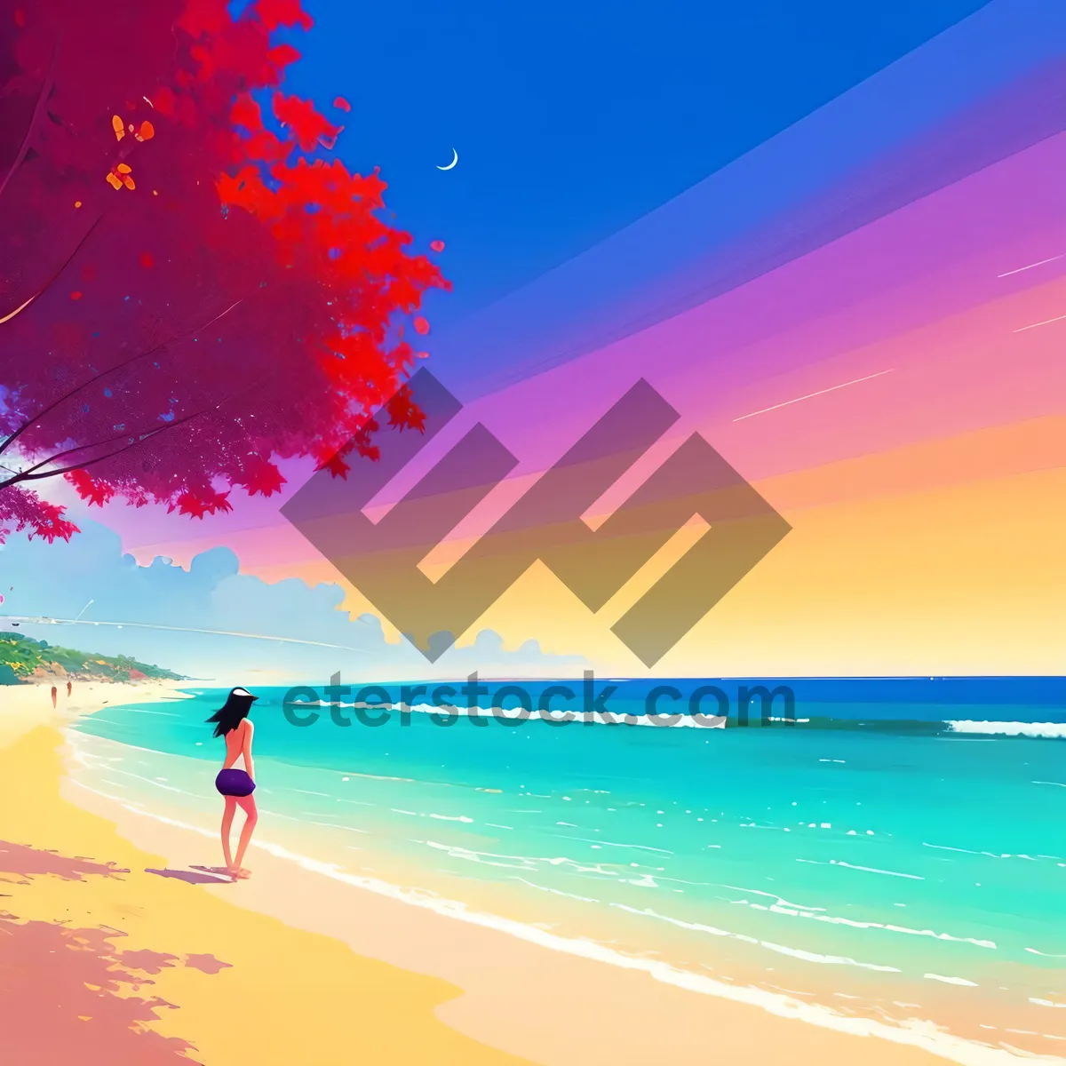 Picture of Sun-kissed Serenity: Tranquil Paradise on Turquoise Shores