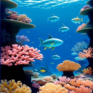 Vibrant Underwater Coral Reef Exploration