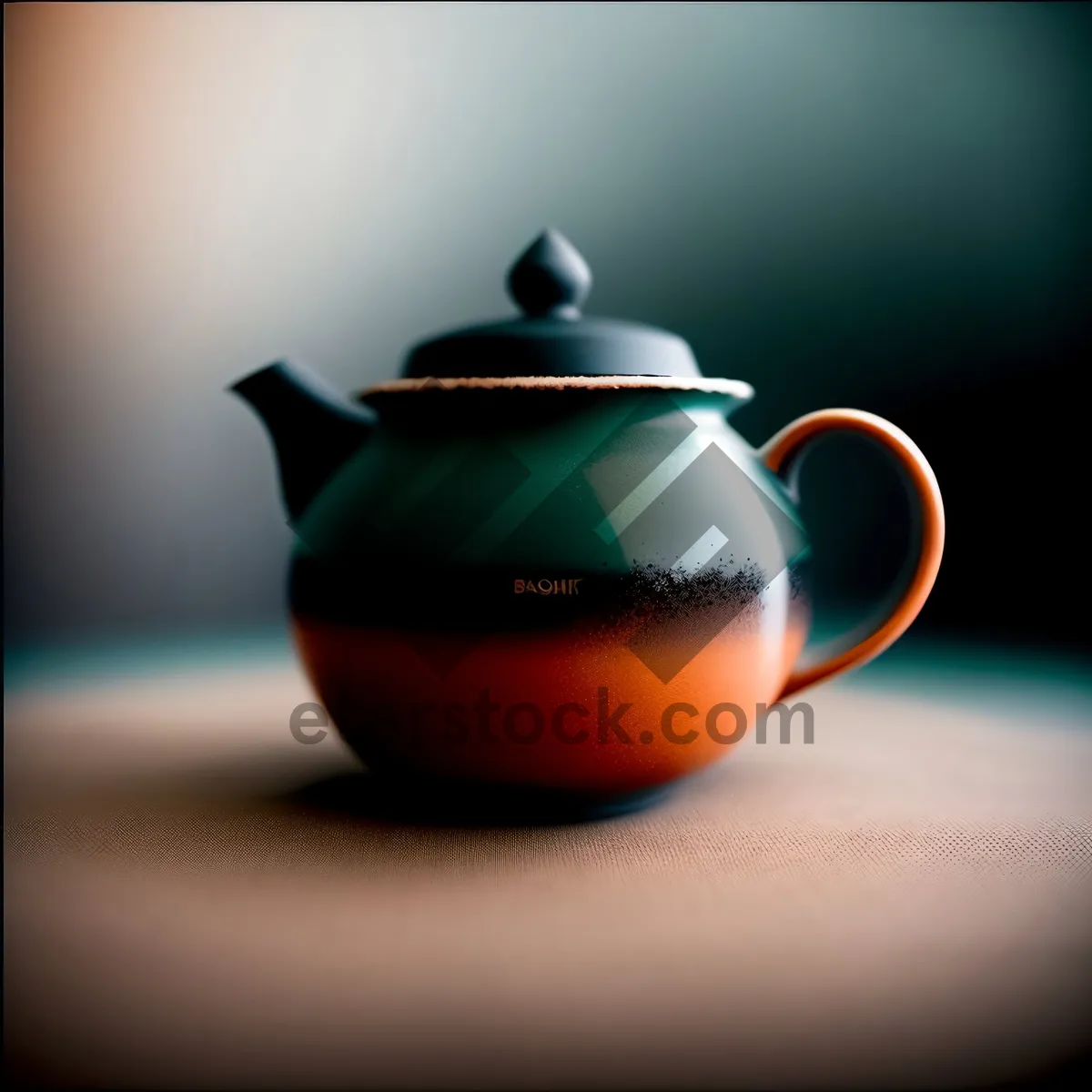 Picture of Traditional Ceramic Teapot for Hot Morning Beverages