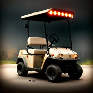 Sporty Golf Car for Transporting Golf Equipment