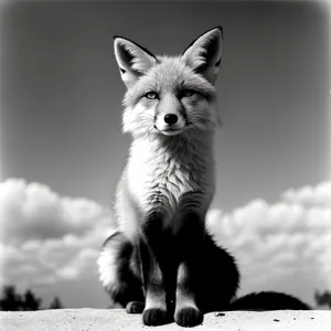 Curious Red Fox Feline Portrait