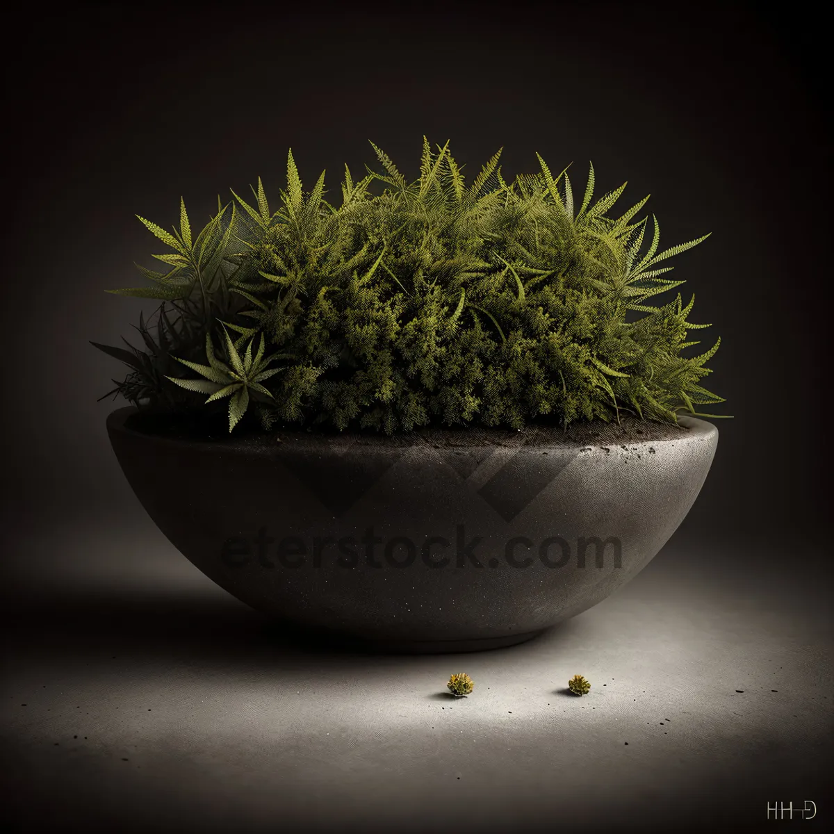 Picture of Herbal Tea in Leafy Green Pot