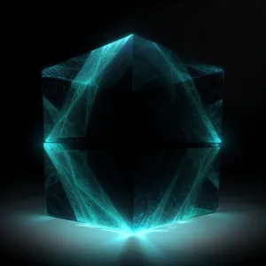 Futuristic Energy Burst in Dark Space