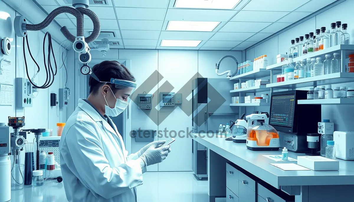 Picture of Happy male doctor in white lab coat smiling.