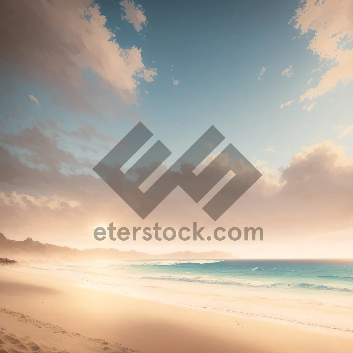 Picture of Sunny Beach Paradise: Turquoise Water, Soft Sand, Relaxation