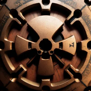 Vintage Gearwheel on Rusty Machine