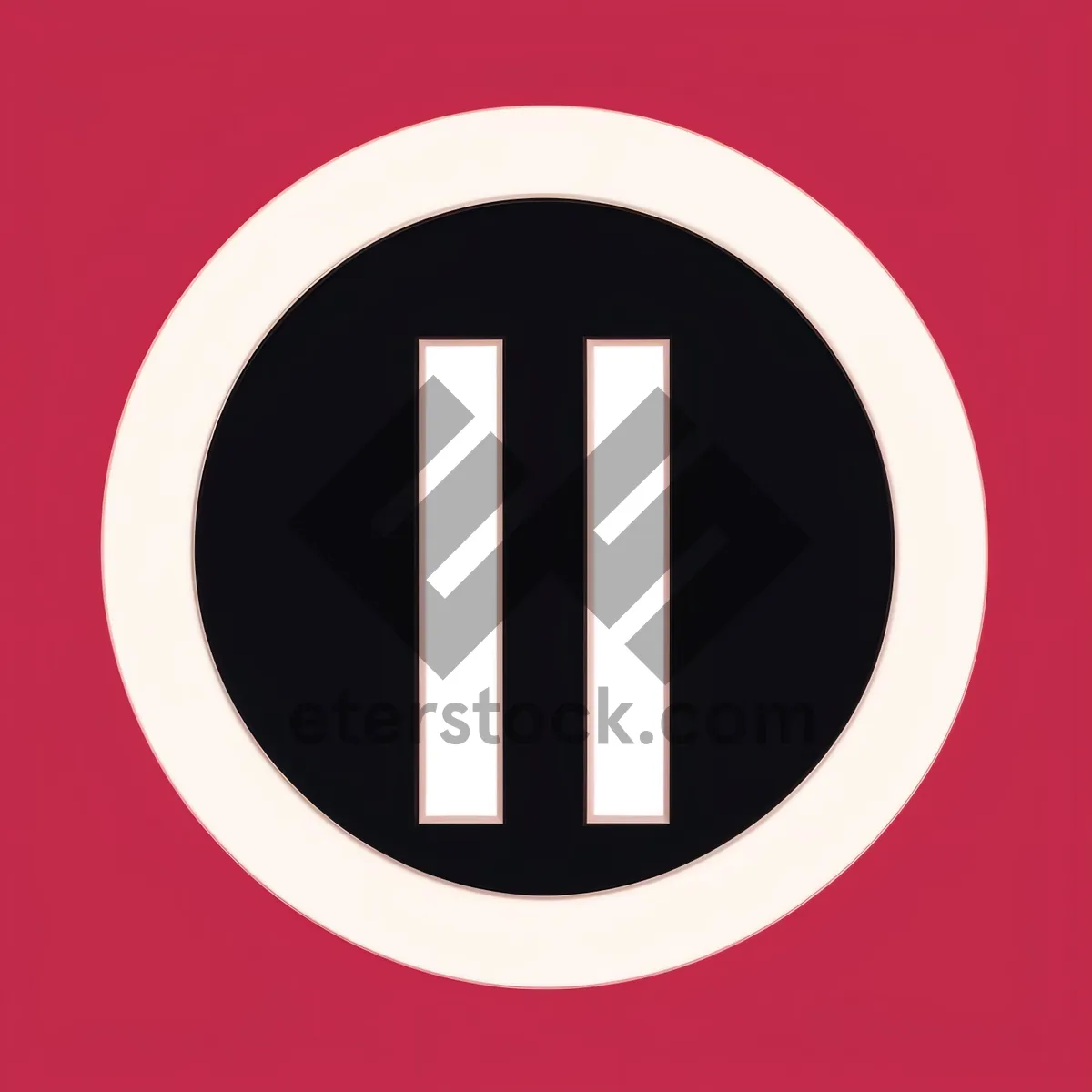 Picture of Glossy 3D Bank Icon Button for Web Design