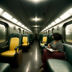 Urban Passenger Car Interior: Modern City Travel