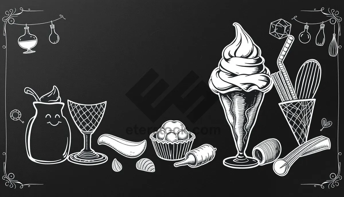 Picture of Black heraldic symbol design art.