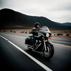 High-speed Motorcycle Journey on Open Highway