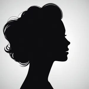 Black silhouette of a man with a prominent nose.