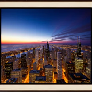 Metropolis at Dusk: Urban Skyline Elegance