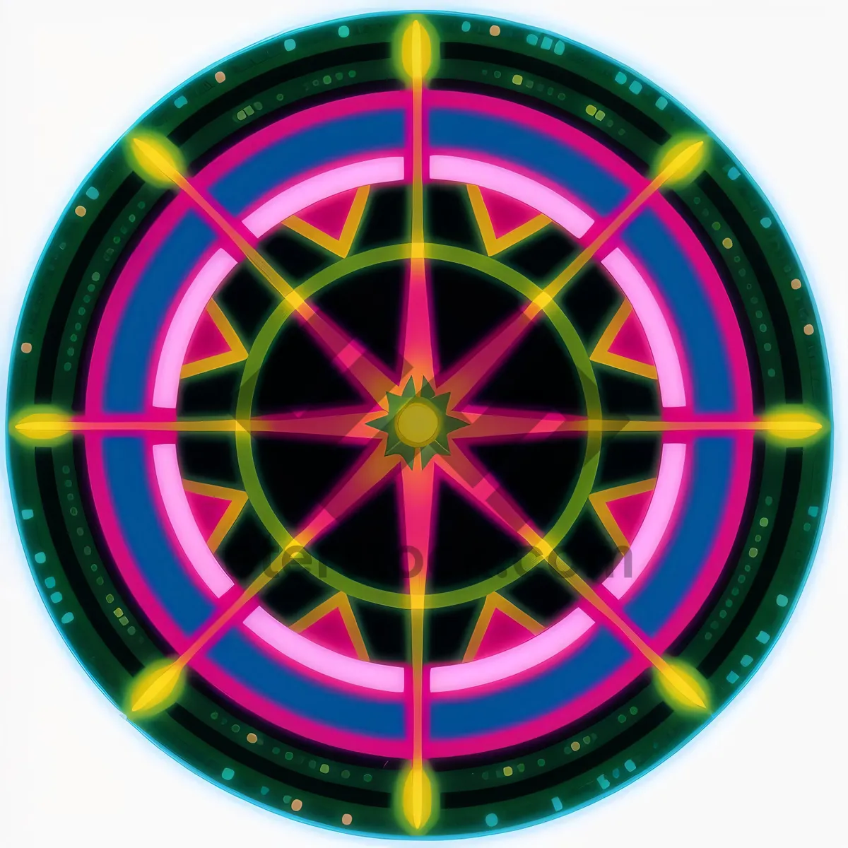 Picture of Glossy round web button icon