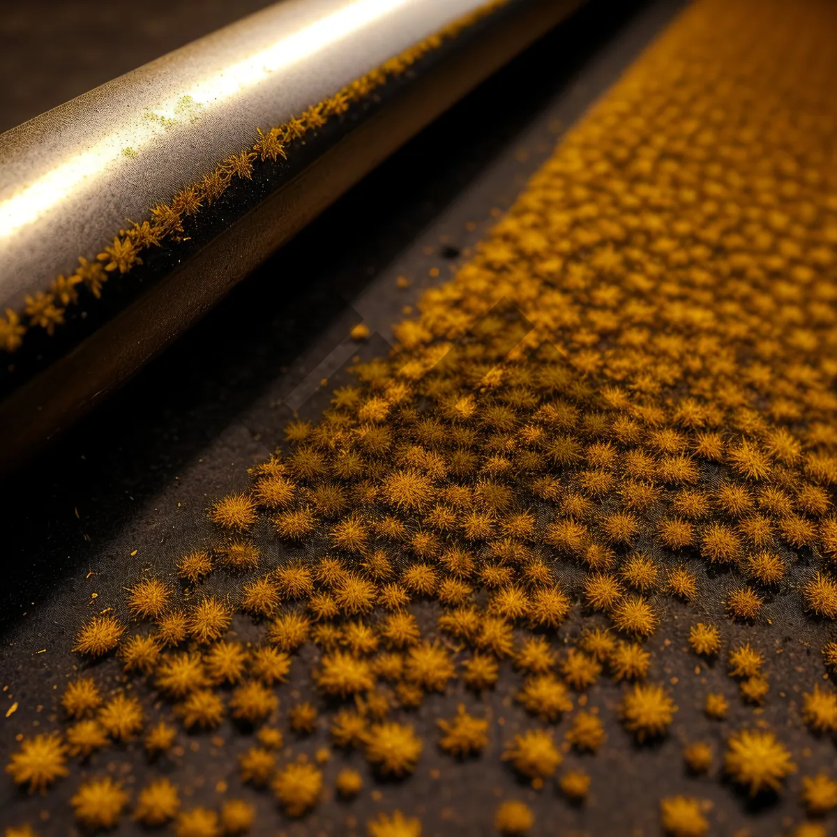 Picture of Sunflower Honeycomb: Vibrant Yellow Texture with Patterned Close-up