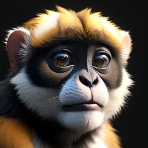 Cute Primate with Expressive Eyes