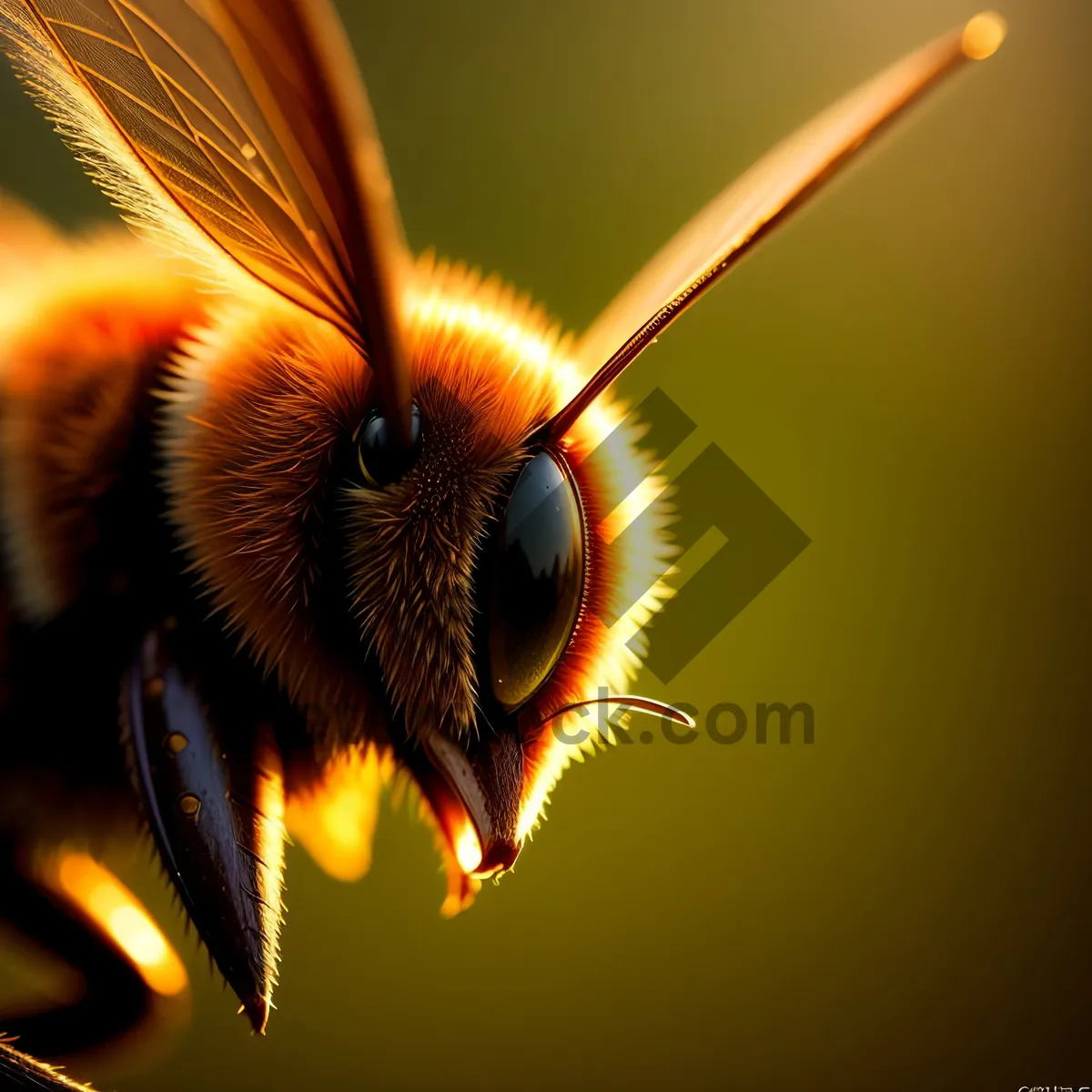 Picture of Vibrant Blossom: Colorful Insect on Yellow Flower