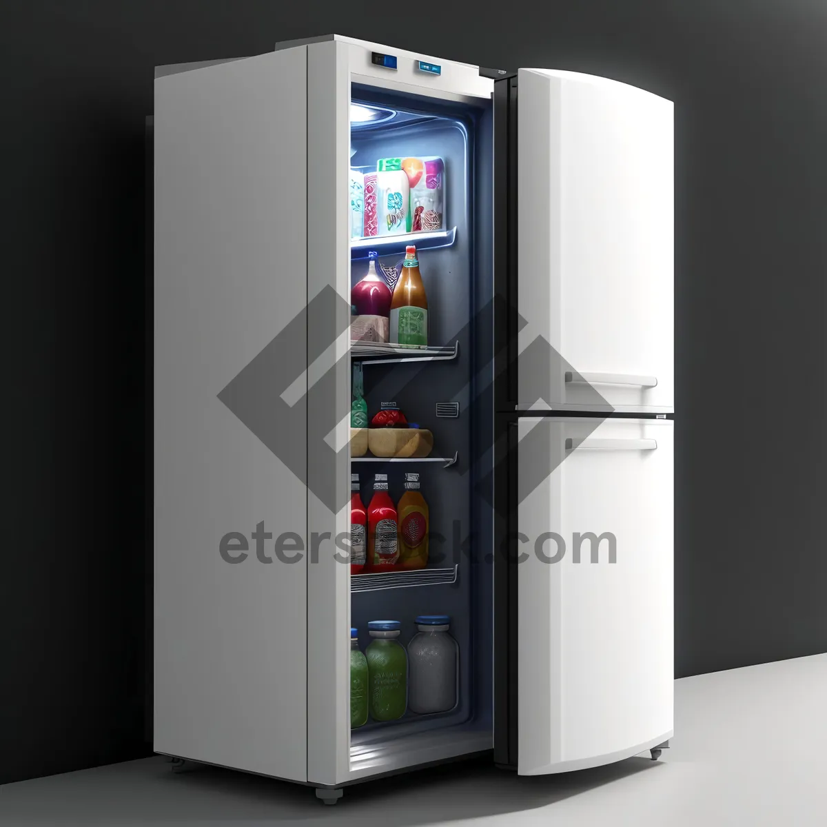 Picture of Modern 3D Refrigeration System - White Goods