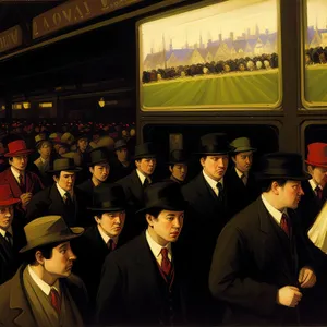 Smiling Businesspeople in Corporate Office Meeting