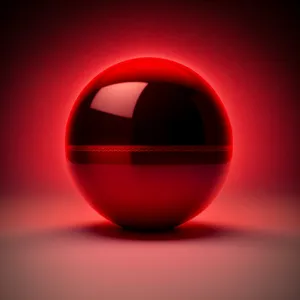Shiny Glass Button Set: Round Orange Sphere