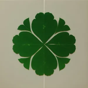 Lucky Clover Leaf Pattern Wallpaper Design