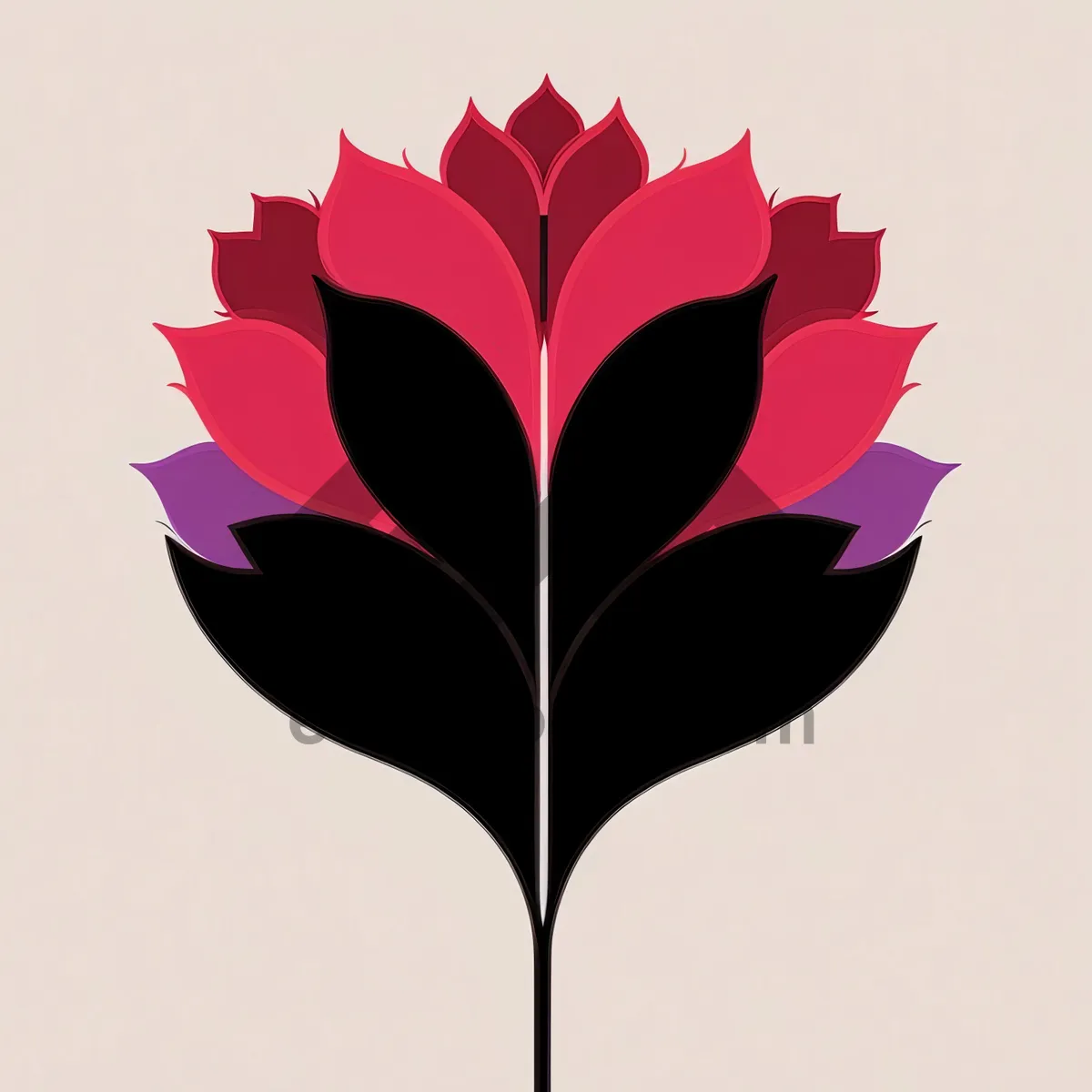 Picture of Romantic Oak Leaf Love Icon