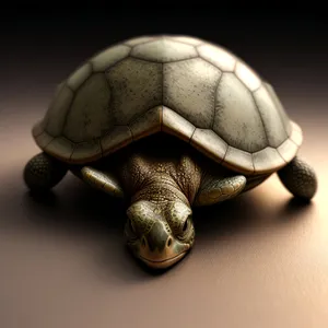 Cute Terrapin Turtle in Hard Shell