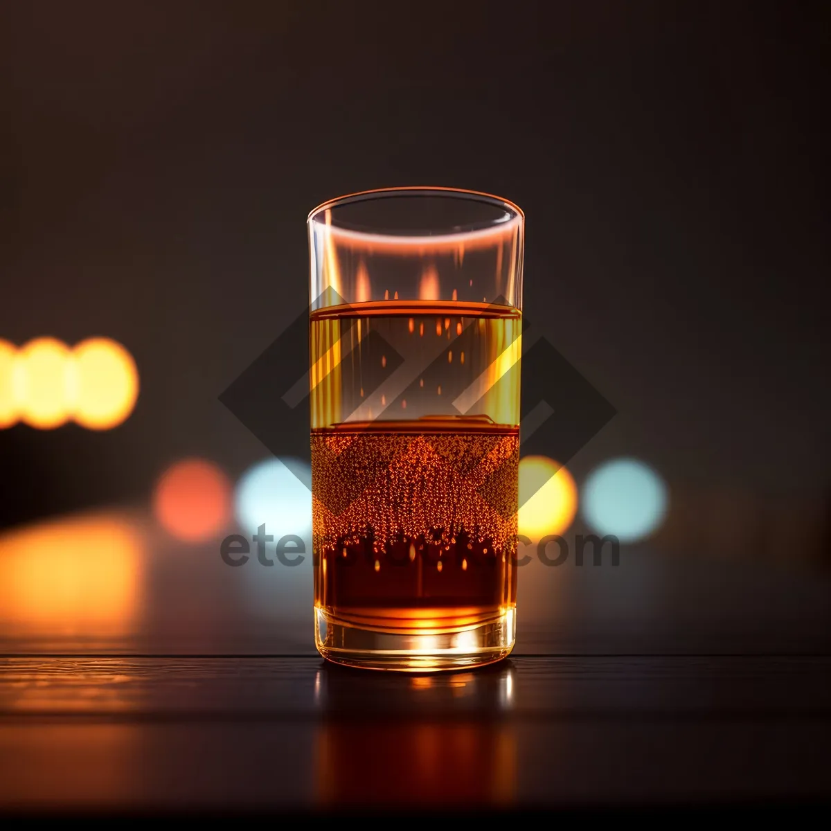 Picture of Frothy Amber Lager in Glass Mug