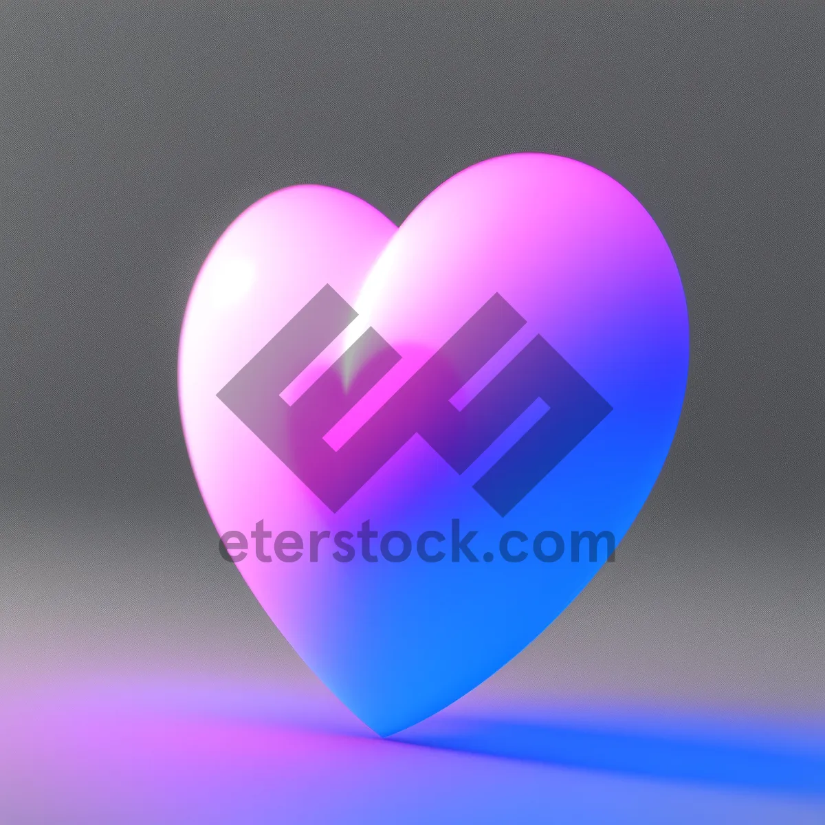 Picture of Vibrant Valentine's Day Glass Heart Decoration