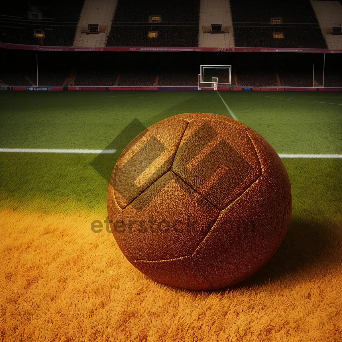 Picture of Sporty Orange Sphere - International Soccer Championship Game Equipment