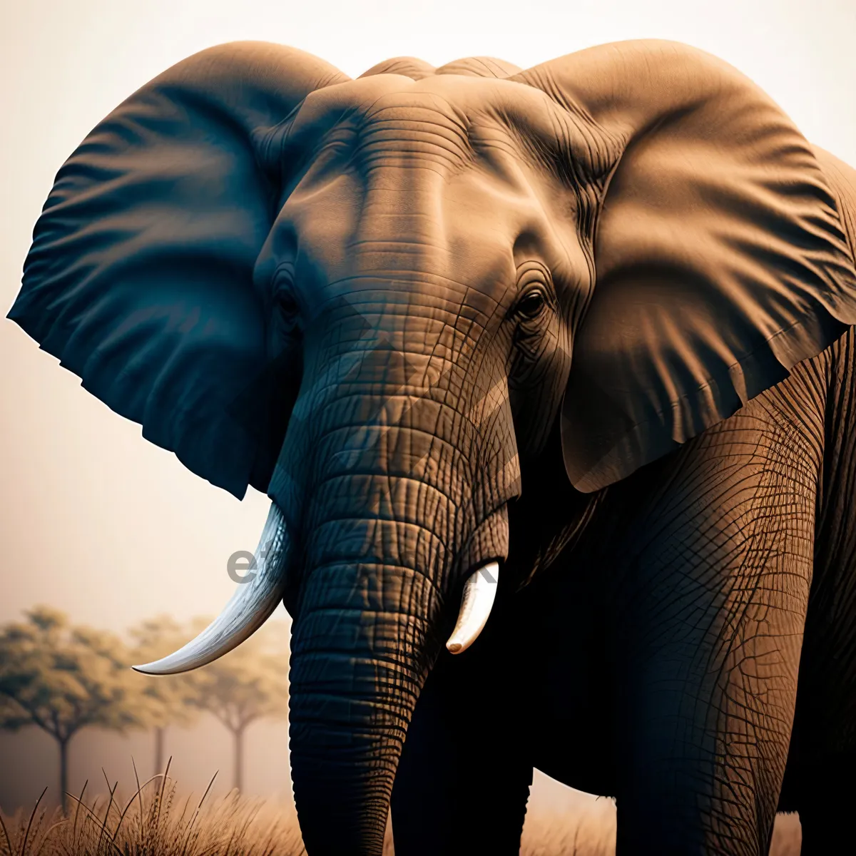 Picture of Majestic Elephant: Iconic Symbol of Wild Africa