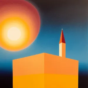 Flaming Light: Celebration Candle with Orange Flame