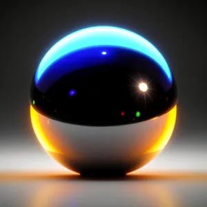 Orange Plasma Sphere in Space - 3D Earth Icon