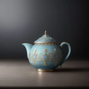 Traditional Ceramic Teapot for Hot Herbal Drink