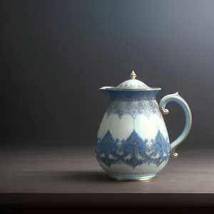 Traditional Ceramic Teapot for Hot Beverage