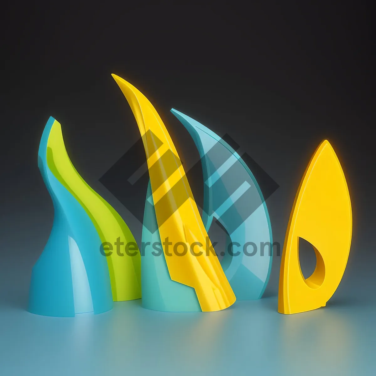 Picture of Set of graphic design icons symbolizing web graphics.