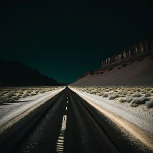 Highway Speed: Endless Journey through Beautiful Landscape