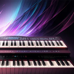 Futuristic Digital Synthesizer with Artistic Fractal Design