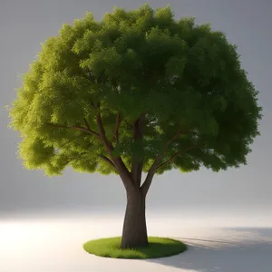 Serene Bonsai Under Summer Sky