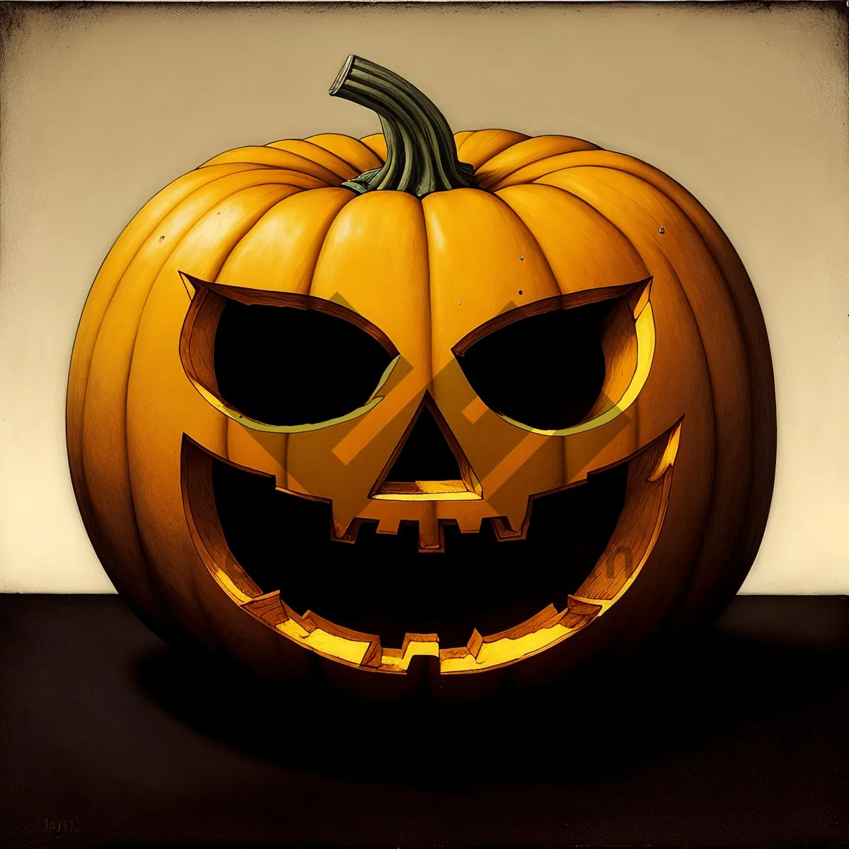 Picture of Spooky Smiling Pumpkin Face