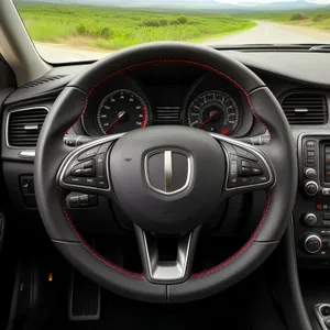 Speed Control Wheel in Car Cockpit