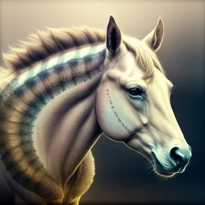 Magnificent Thoroughbred Stallion Portrait
