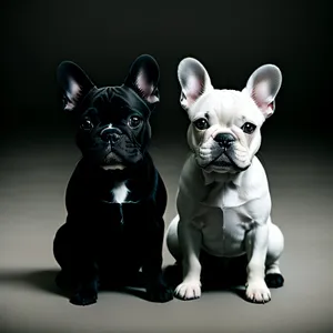 Adorable Bulldog Puppy with Cute Wrinkles