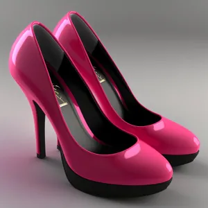 Black Leather High Heel Shoes - Fashionable Footwear