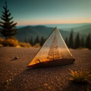 Desert Sundial: Timepiece Measure Amidst Serene Sands.