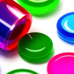 Glossy Web Button Set: Shiny Circle Plastic Icons